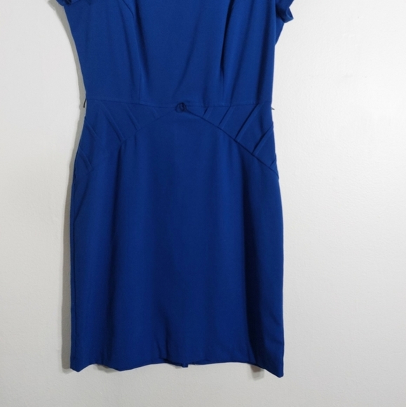 Emma & Michelle Royal Blue V-Neck Bodycon Dress Petite 4P - Picture 2 of 12